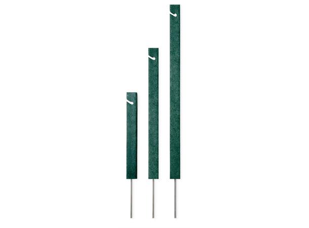 18" Recycled Plastic Square Rope Stake With Spike-Black SG38075